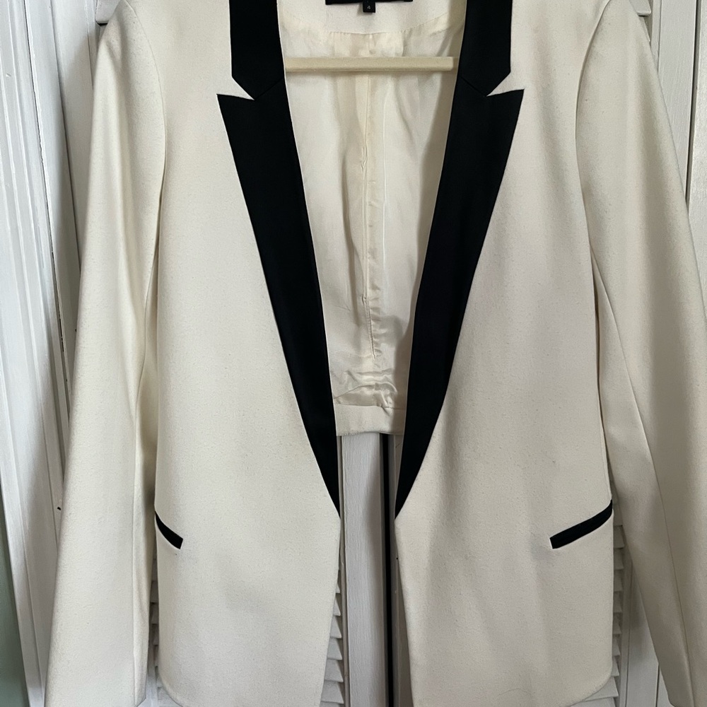 Tibi vintage cropped tuxedo blazer